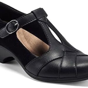 Women's Black T-Strap Heels